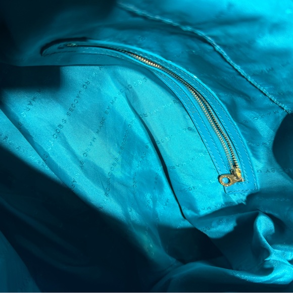 Marc Jacobs Preppy Natasha Nylon Crossbody Shoulder Handbag Turquoise Blue - Picture 14 of 16